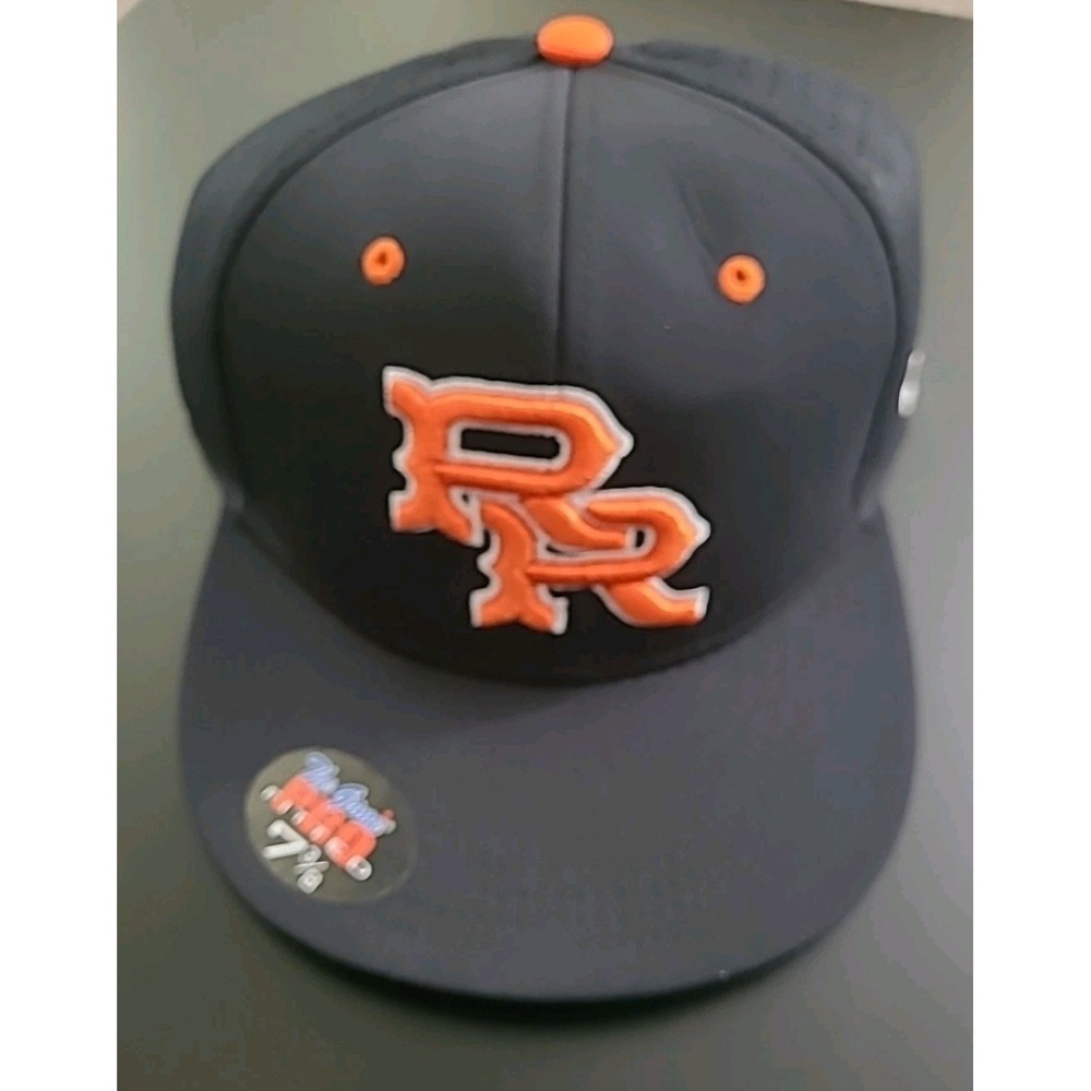 Renegades RR Hat Cap The Game Pro Fitted 7 3/8 Black Orange
